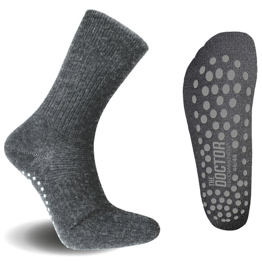 Strumpa Halkskydd & Lös Resår - Grafit (75% Bomull)