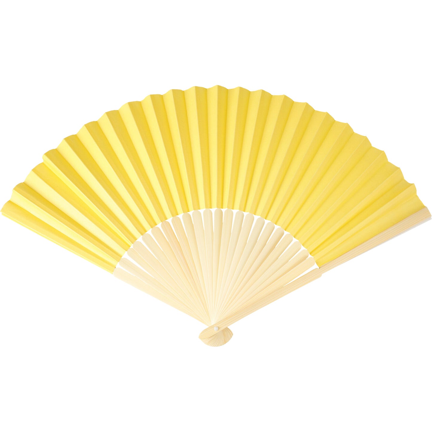 Solfjäder - Gul (26 cm)