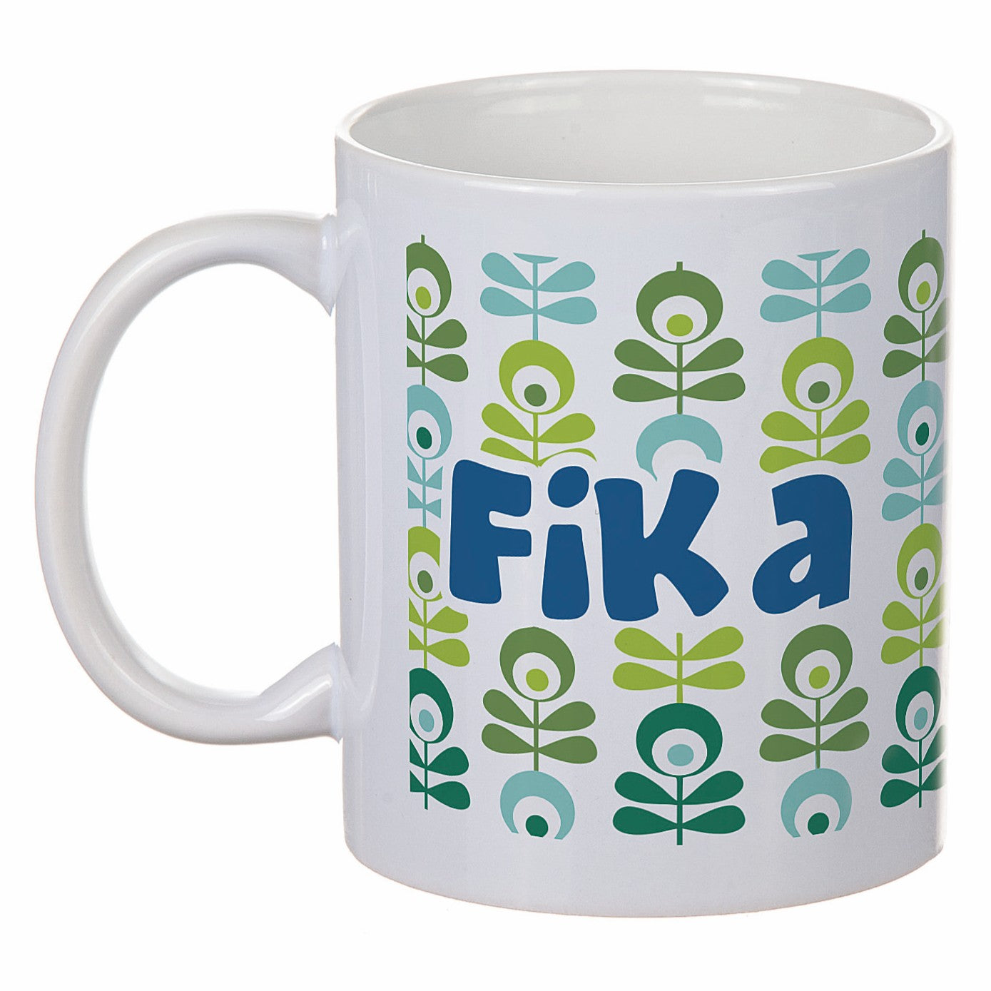 Porslinsmugg - Fika (Växter)