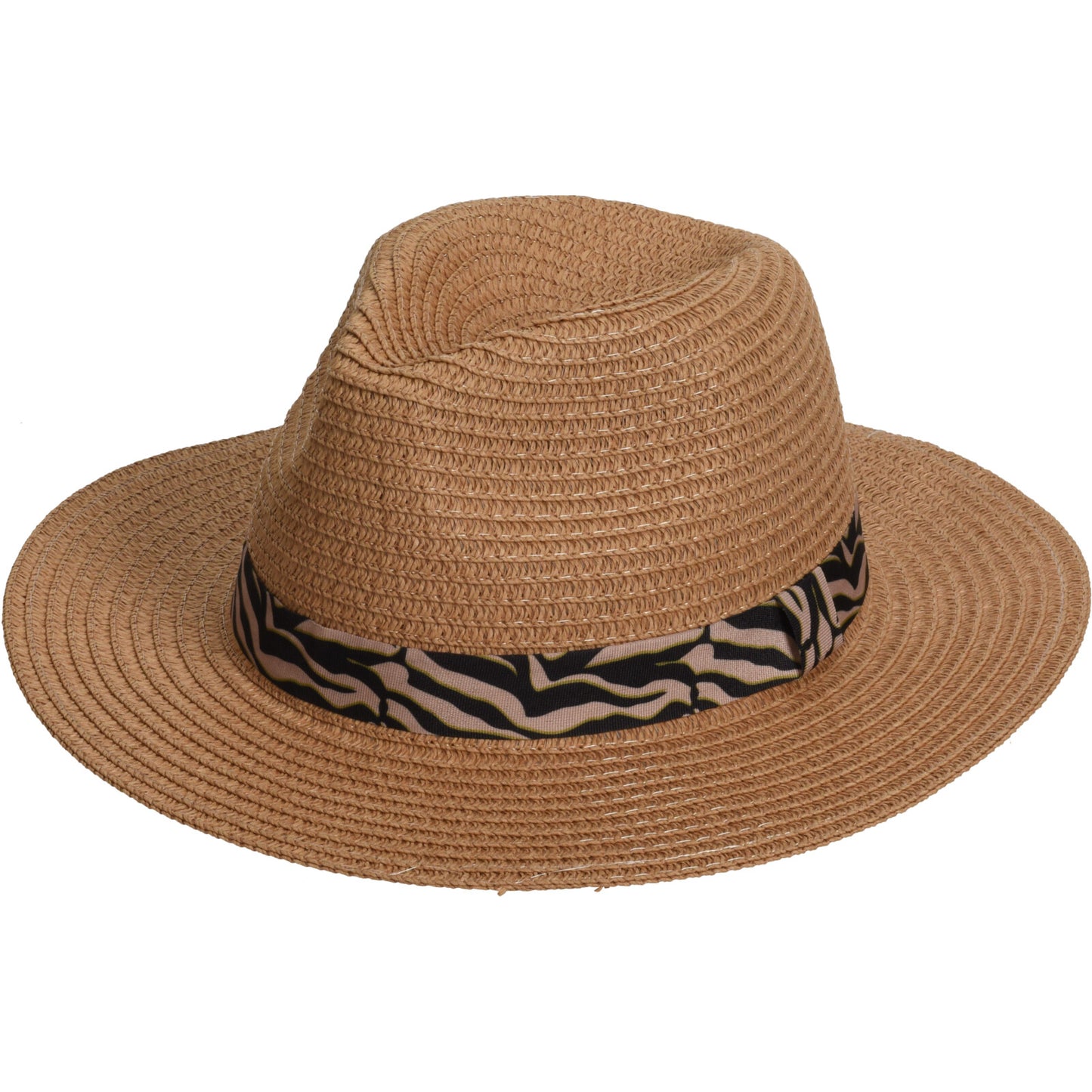 Sommarhatt med Mönstrat Band (Zebra)