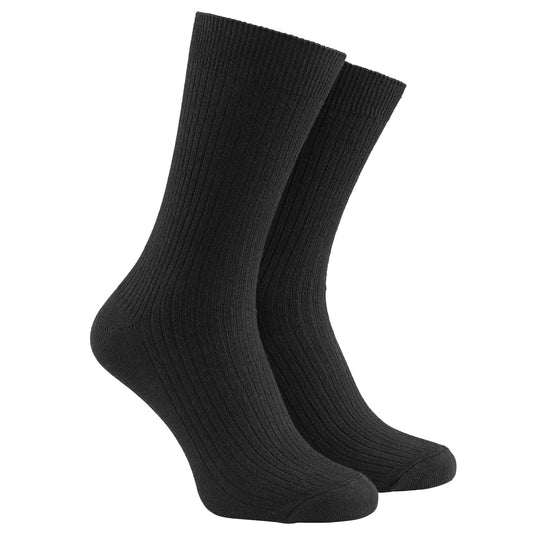 Strumpa Extra Lös Resår - Svart (100% Bomull)