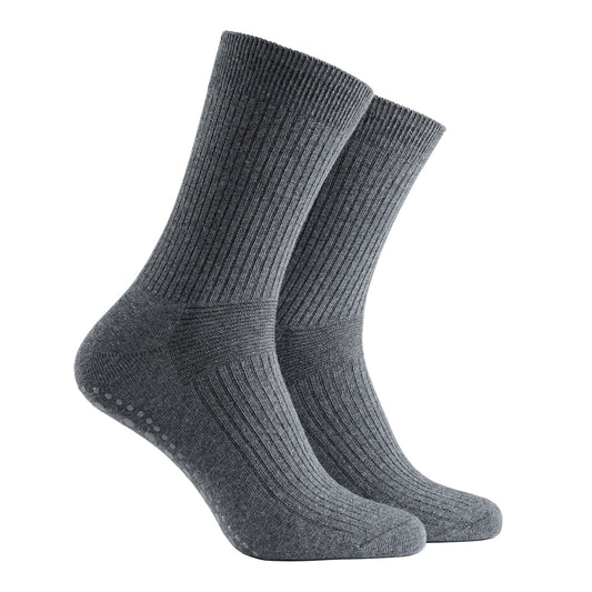 Strumpa Halkskydd & Lös Resår - Grafit (75% Bomull)