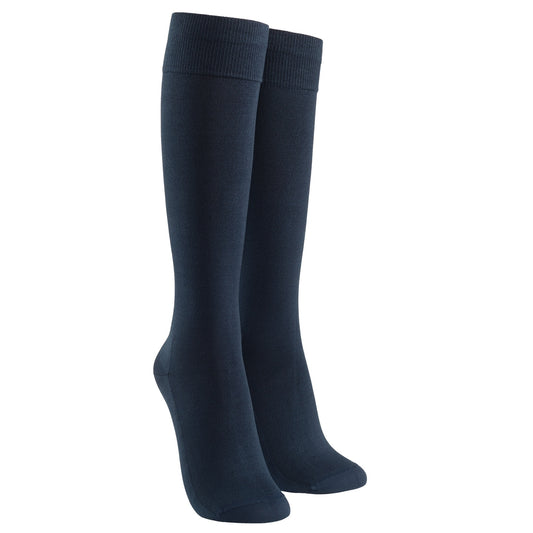 Kompressionsstrumpa Mild - Marinblå (74% Bomull)