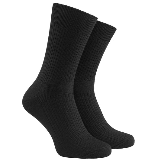 Ullstrumpa Extra Lös Resår - Svart