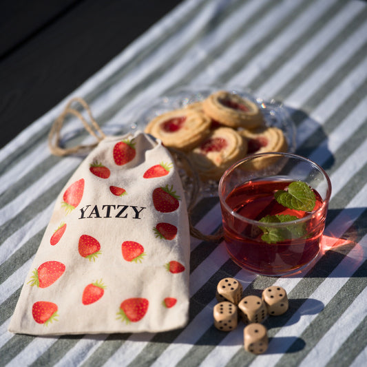 Yatzy i Tygpåse - Jordgubbar
