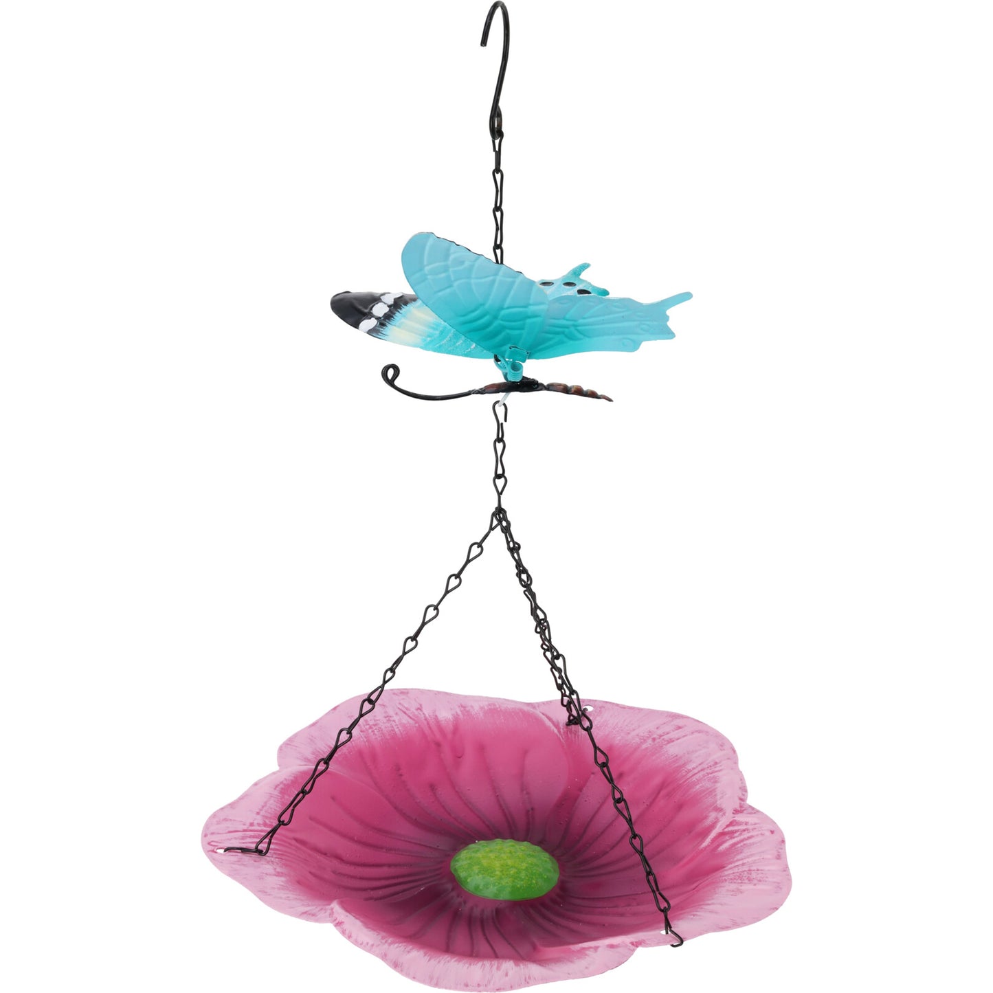 Fågelmatare - Blomma & Fjäril (Blå/Lila)