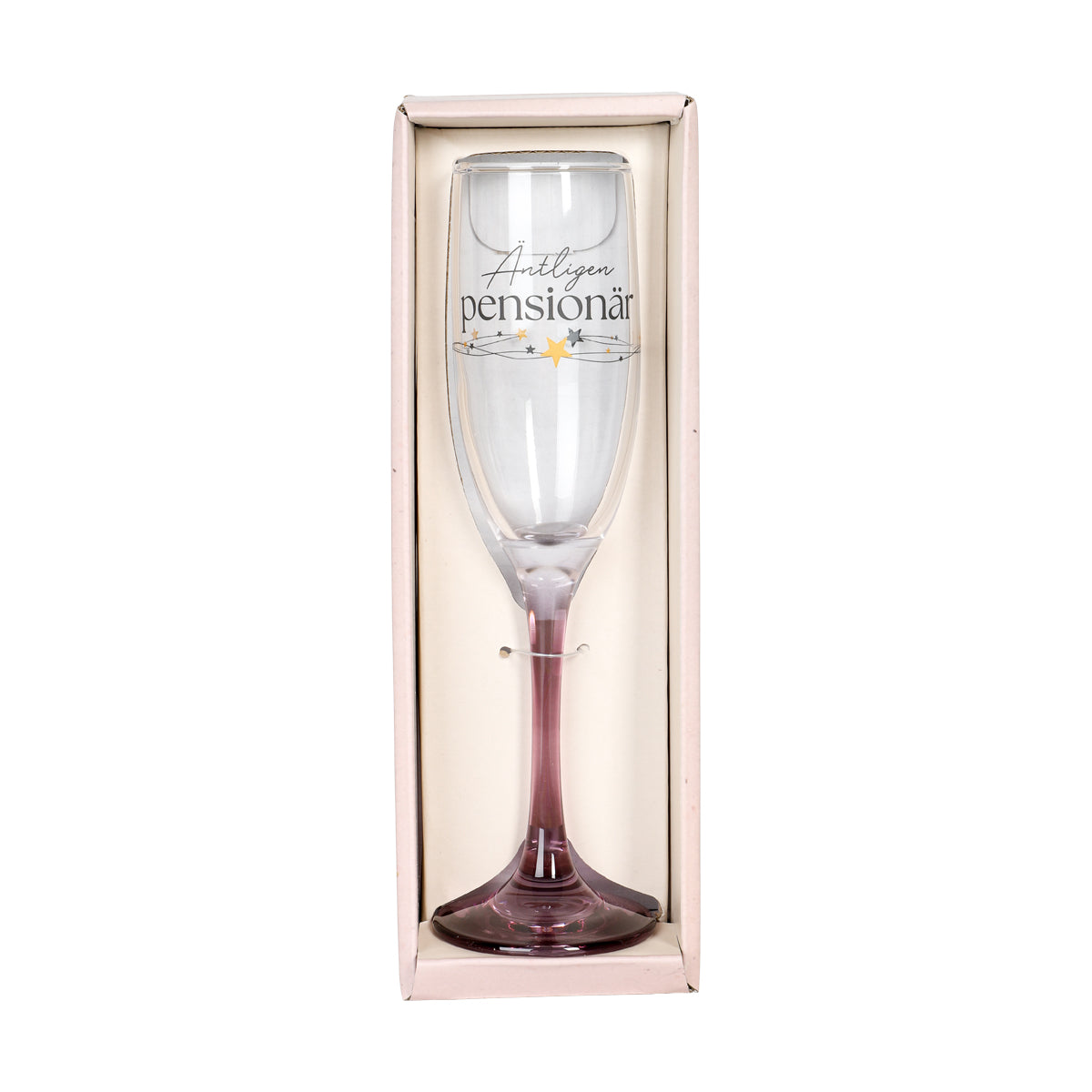 Champagneglas - Äntligen Pensionär