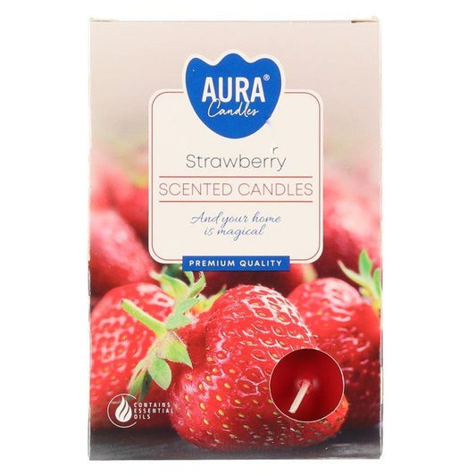 Värmeljus - Jordgubbe (6 st)