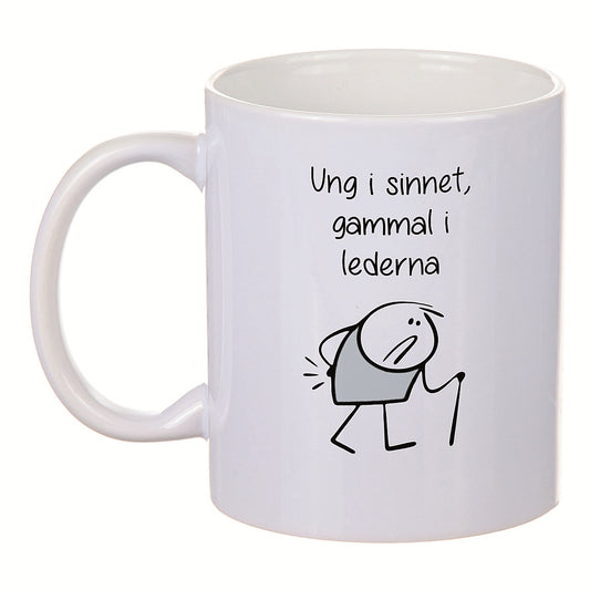 Porslinmugg - Ung i sinnet