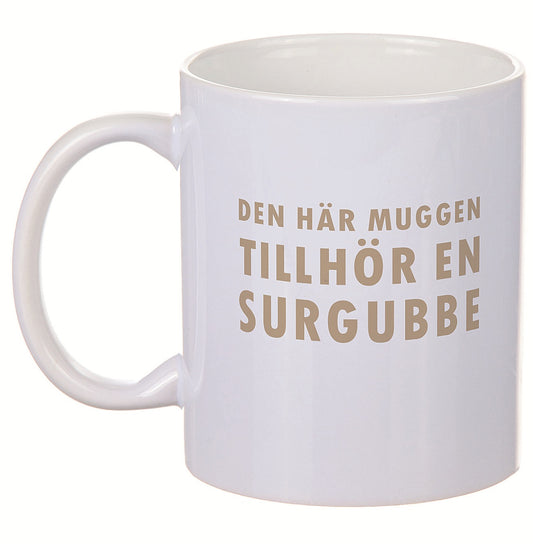 Porslinsmugg - Surgubbe