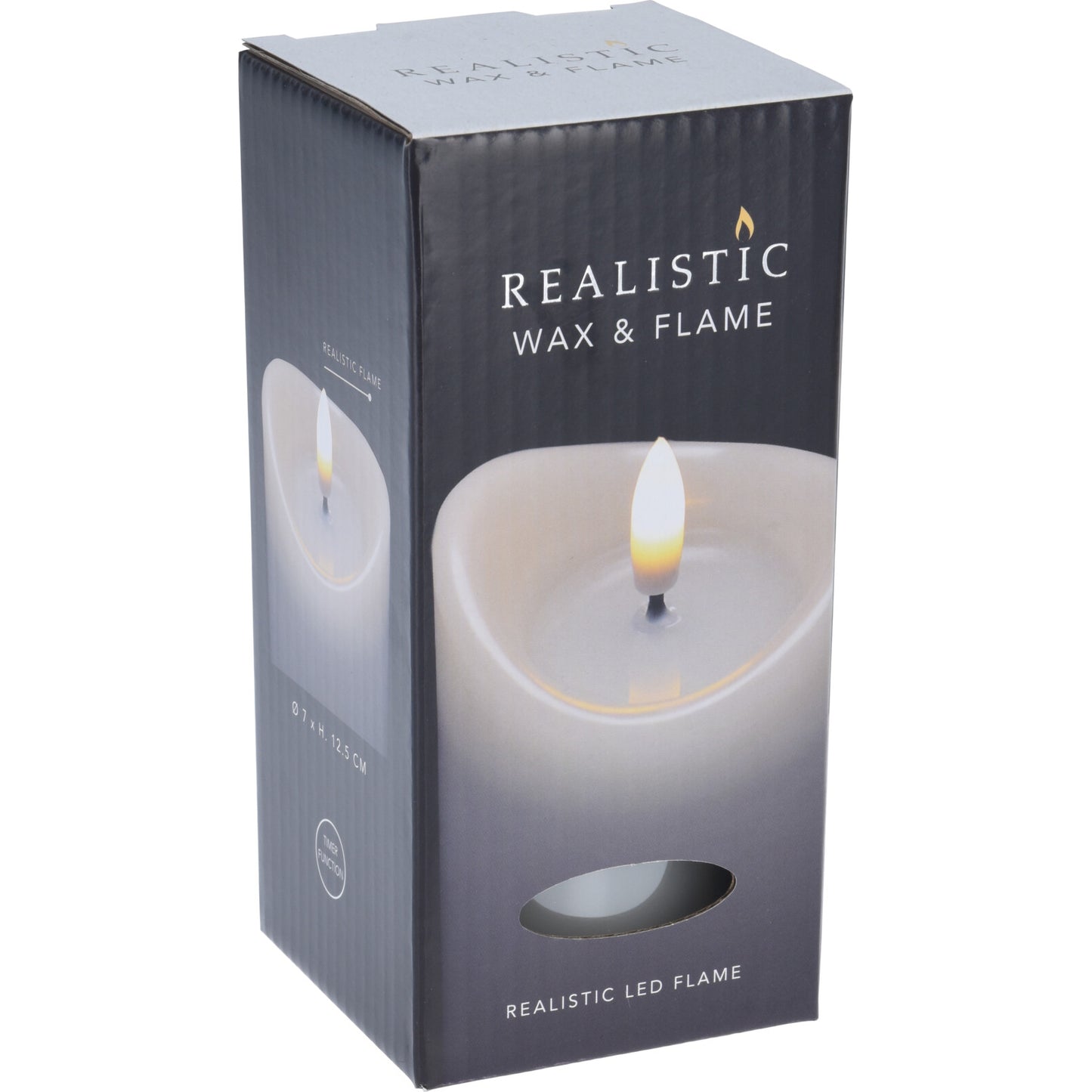 Blockljus LED med Timerfunktion (12,5 cm)