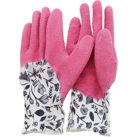 Trädgårdshandskar - Blommor (Rosa)