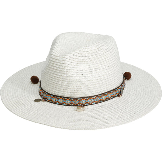 Sommarhatt med Berlocker (Vit)