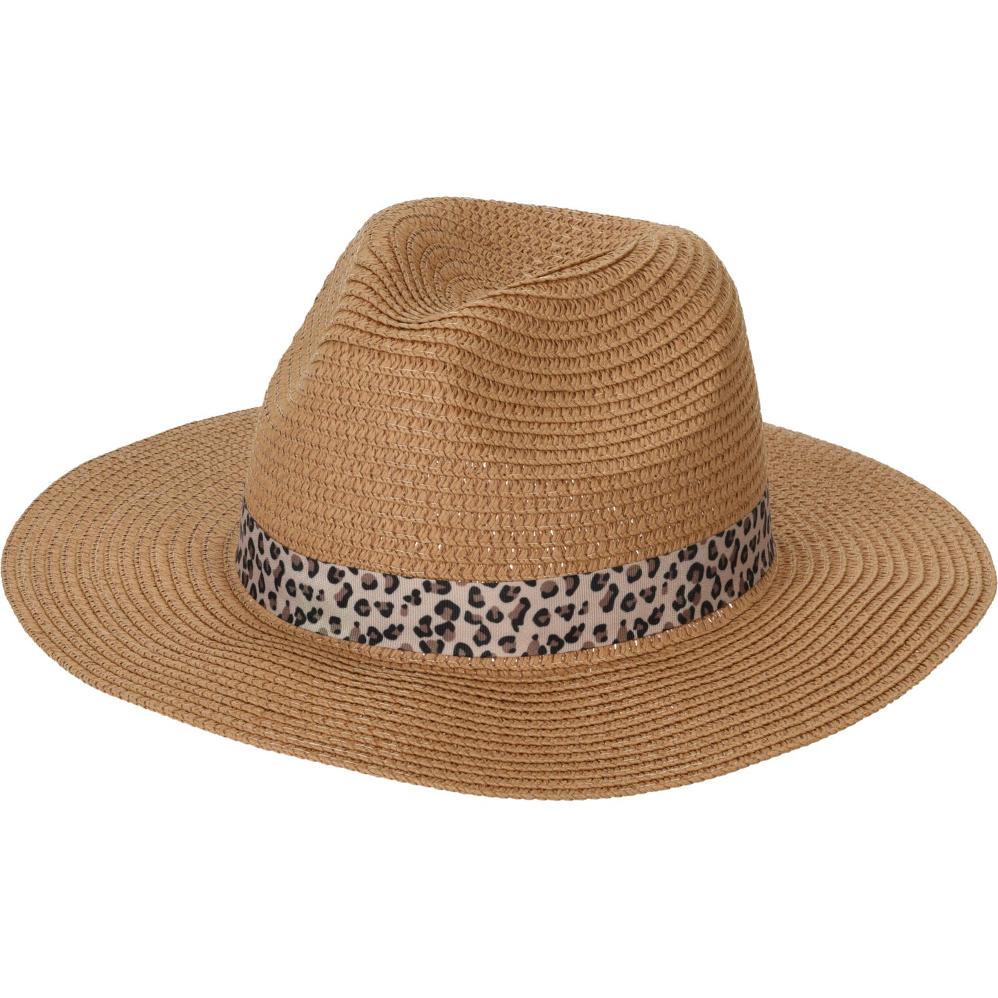 Sommarhatt med Mönstrat Band (Leopard)