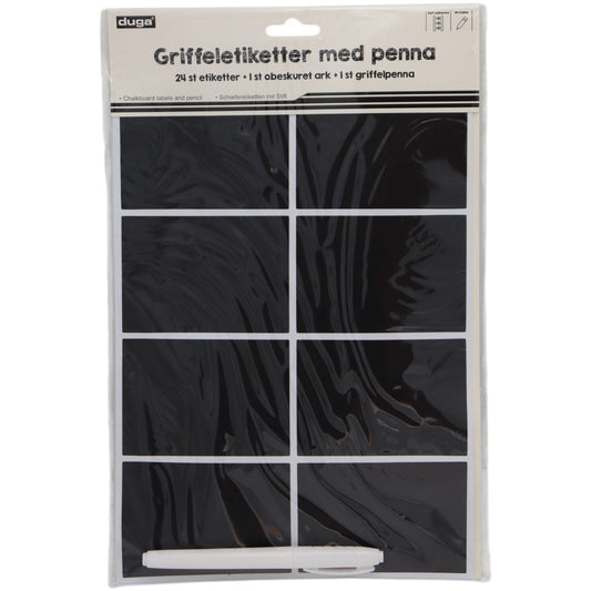 Griffeletiketter med Penna