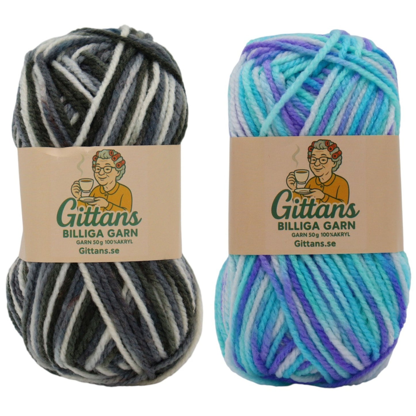 Gittans Garn - Flerfärgat