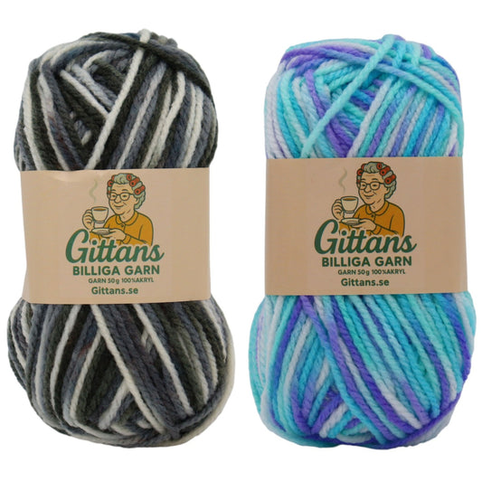 Gittans Garn - Flerfärgat