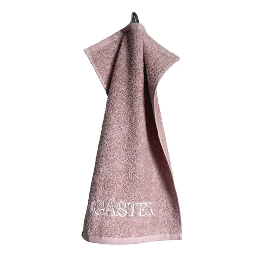 Gästhandduk - "Gäster" (Rosa)