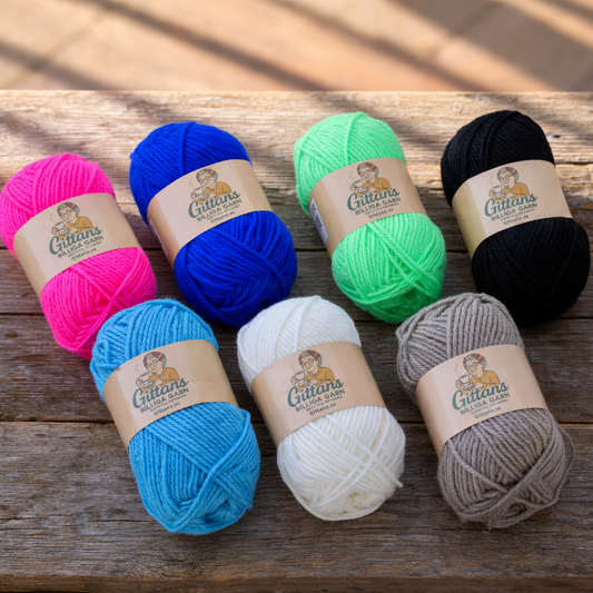Gittans Garn - Enfärgat